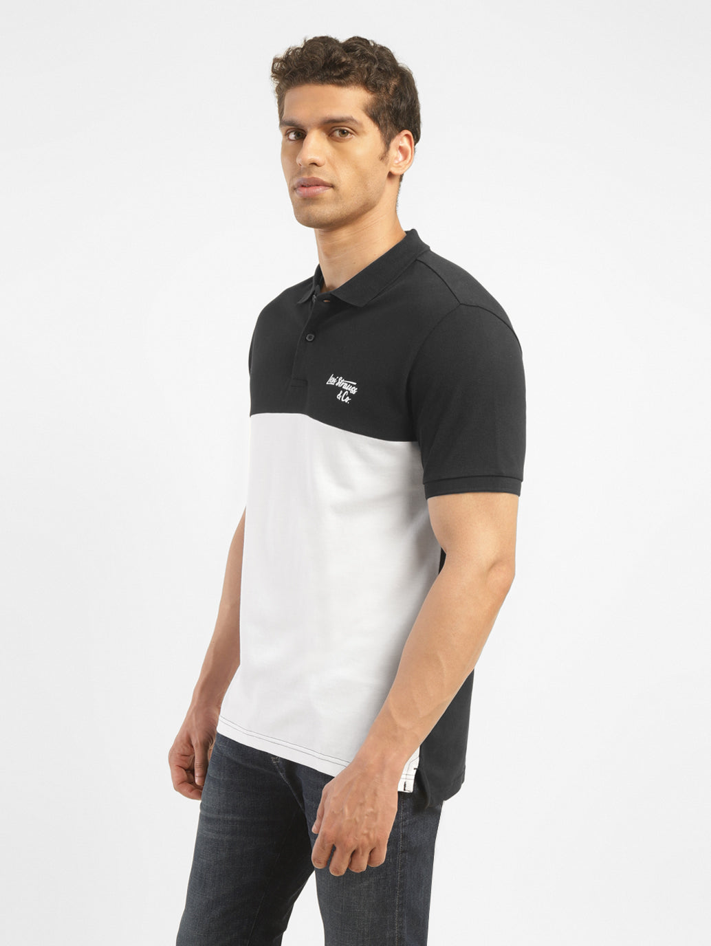 Men's Colorblock Polo T-shirt