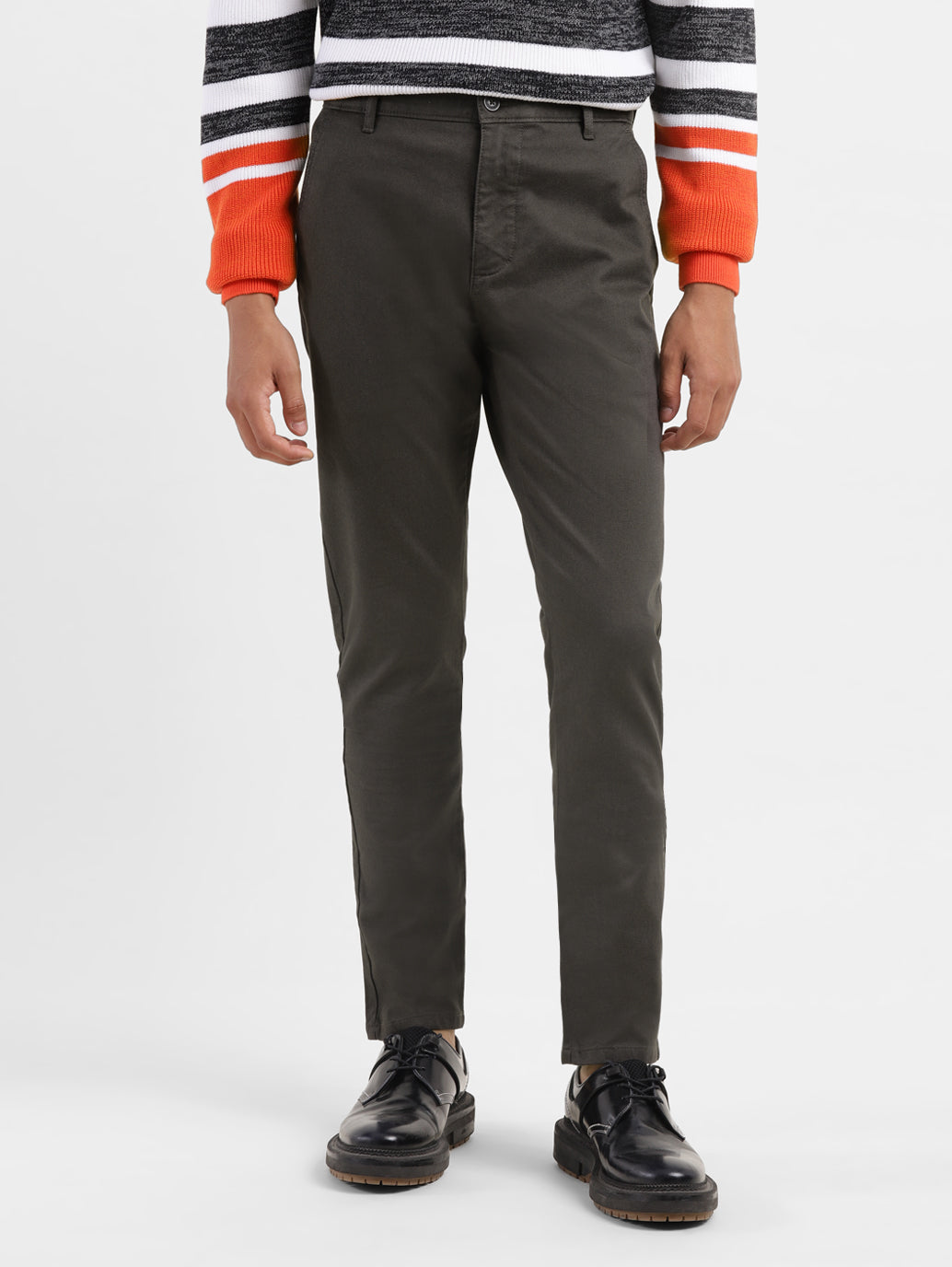 Men's 512 Brown Slim Tapered Fit Trousers