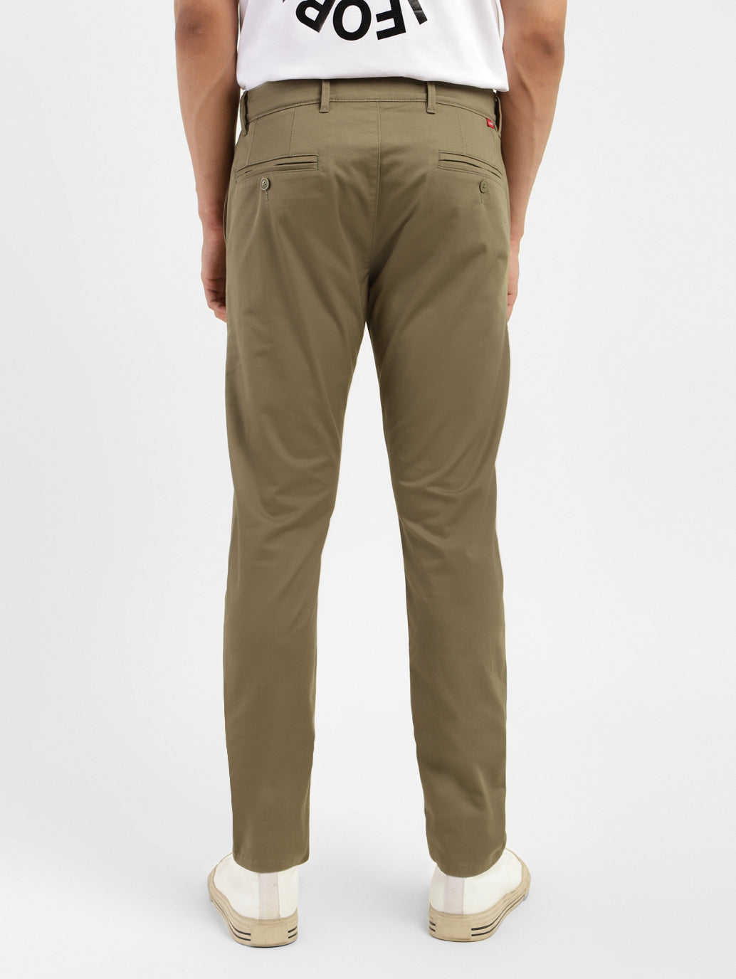 Men's 512 Olive Green Slim Tapered Fit Trousers