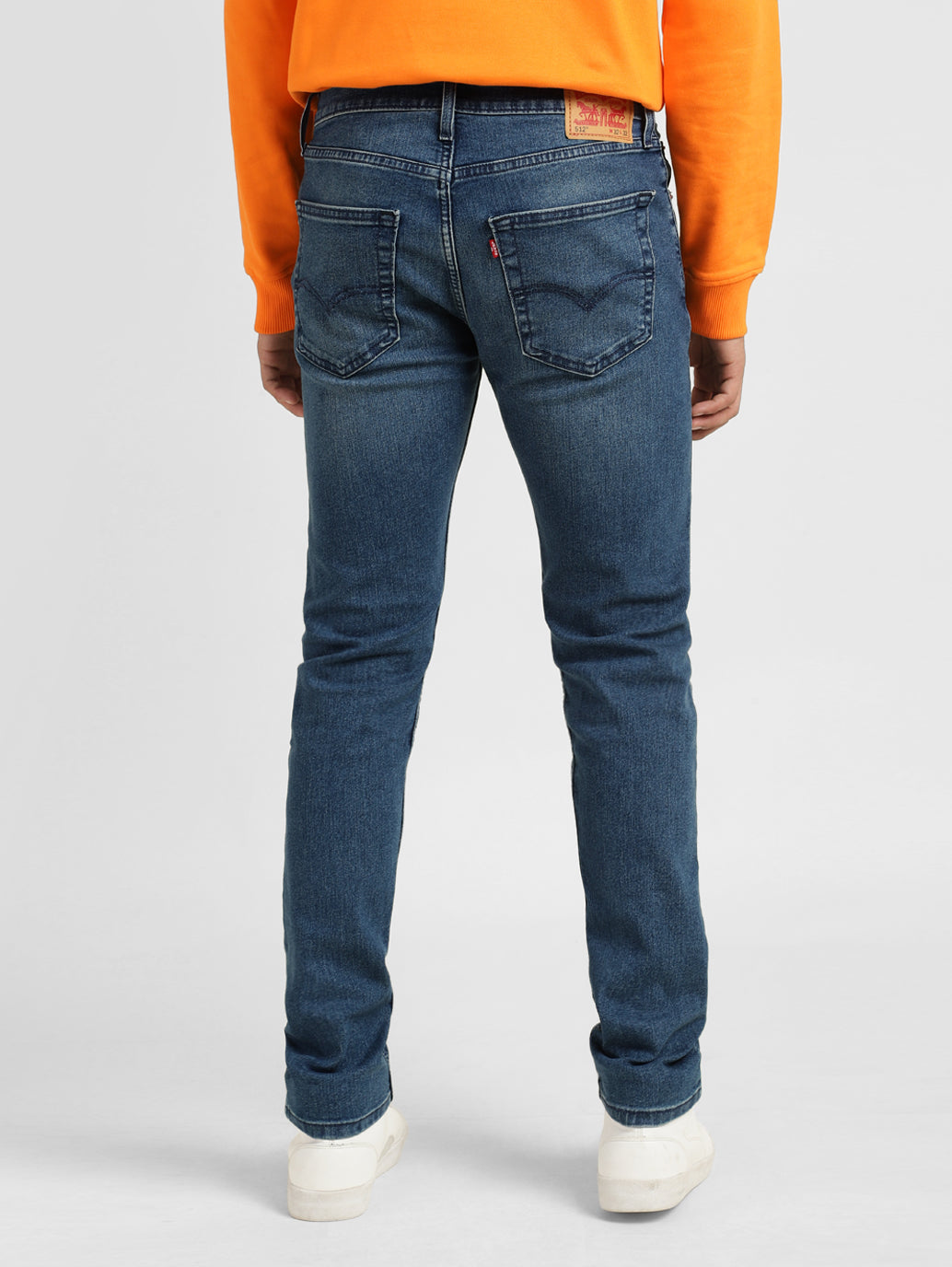 Men's 512 Blue Slim Tapered Fit Mid Rise Jeans