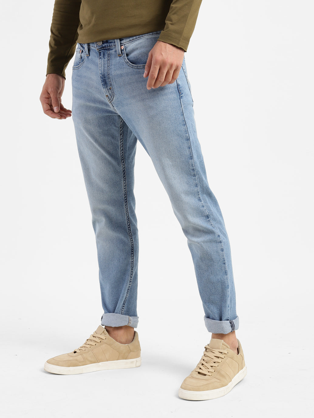 Men's 512 Blue Slim Tapered Fit Mid Rise Jeans