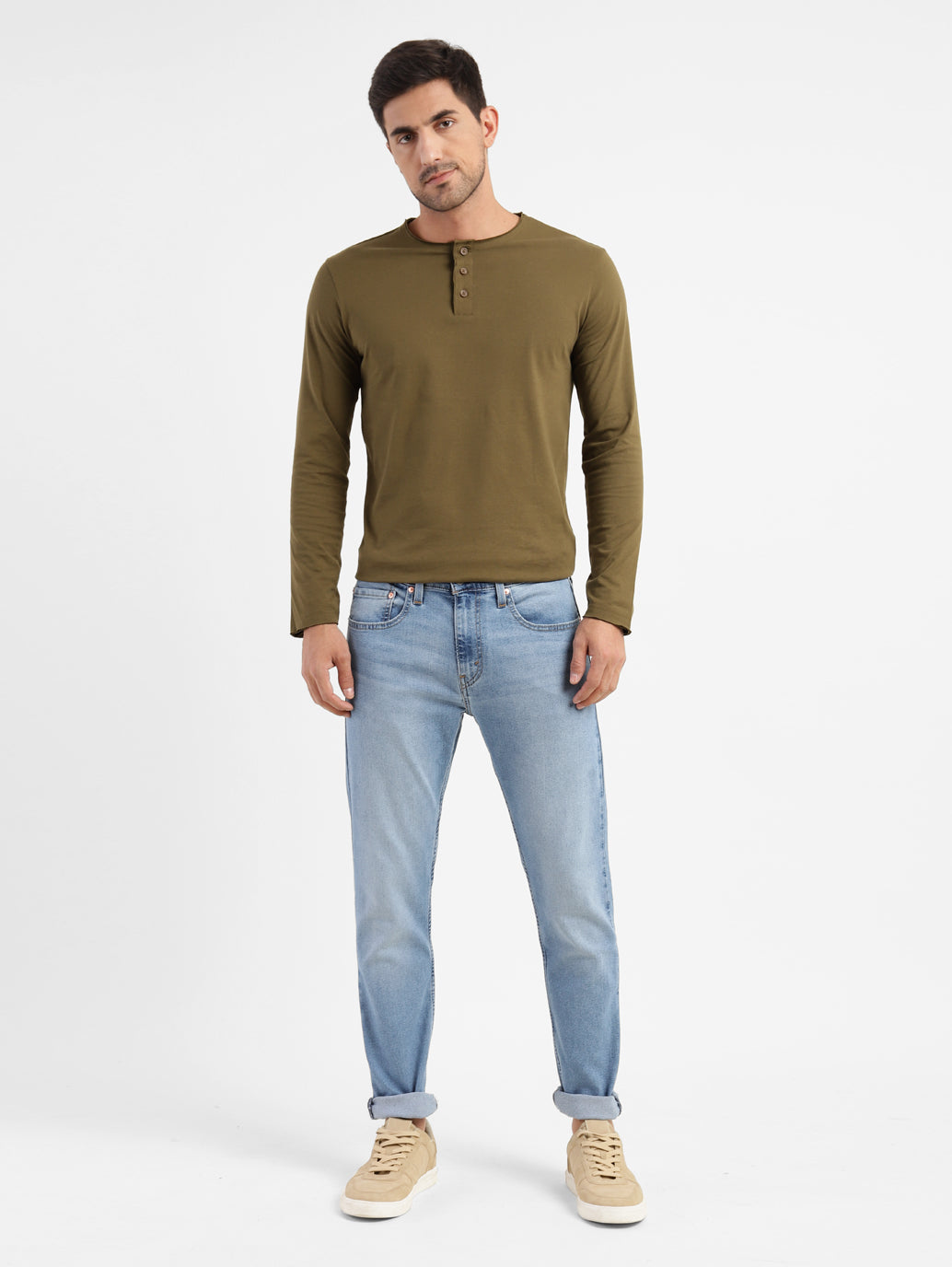 Men's 512 Blue Slim Tapered Fit Mid Rise Jeans