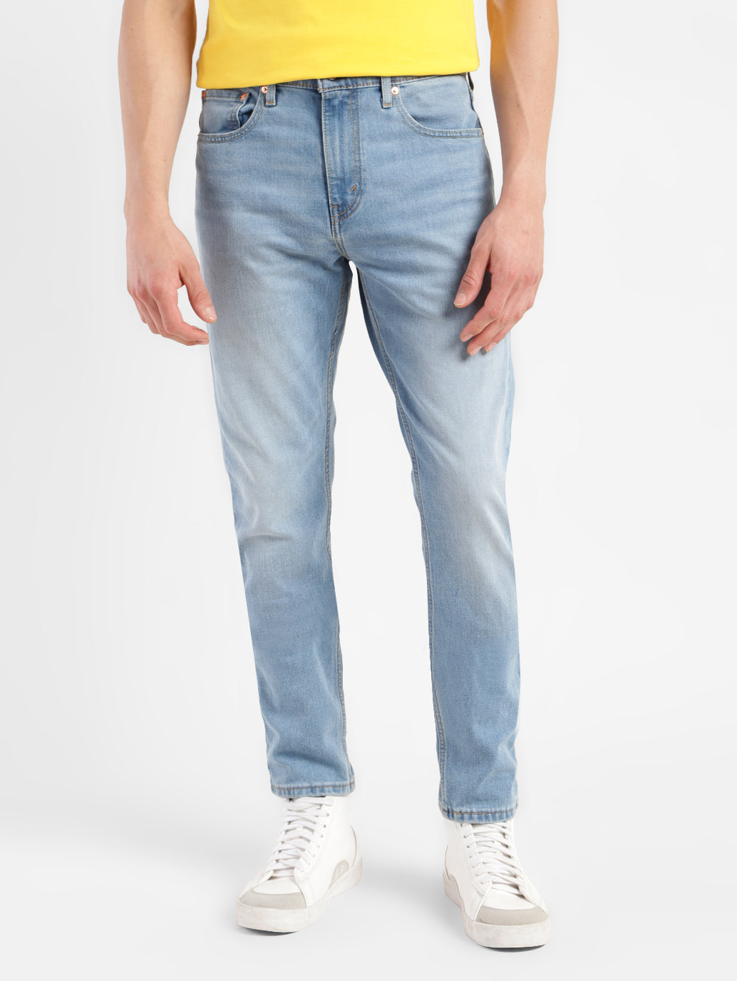 Men's 512 Blue Slim Tapered Fit Mid Rise Jeans