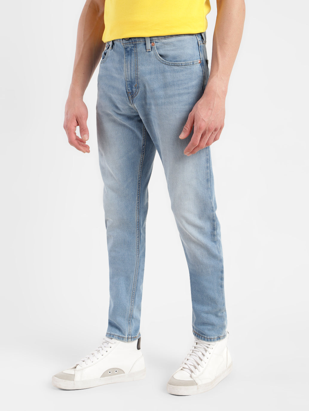 Men's 512 Blue Slim Tapered Fit Mid Rise Jeans
