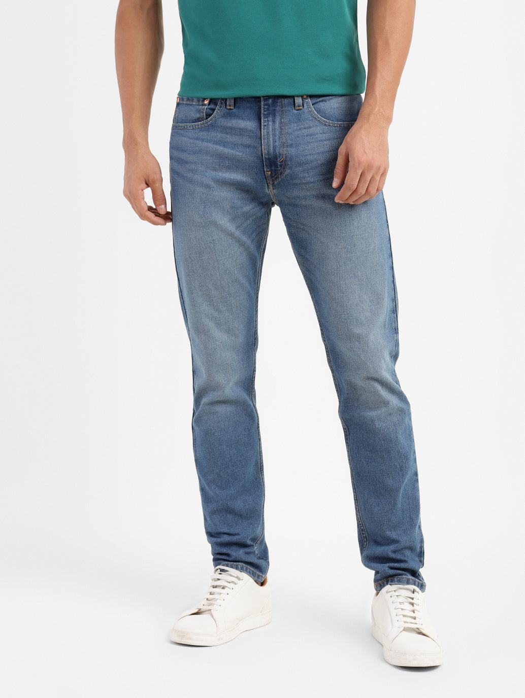 Men's 512 Blue Slim Tapered Fit Mid Rise Jeans