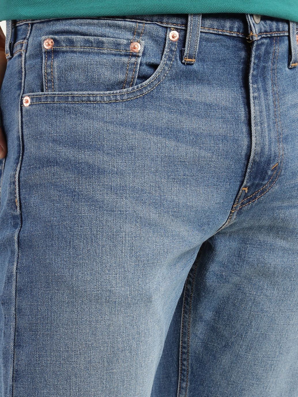 Men's 512 Blue Slim Tapered Fit Mid Rise Jeans