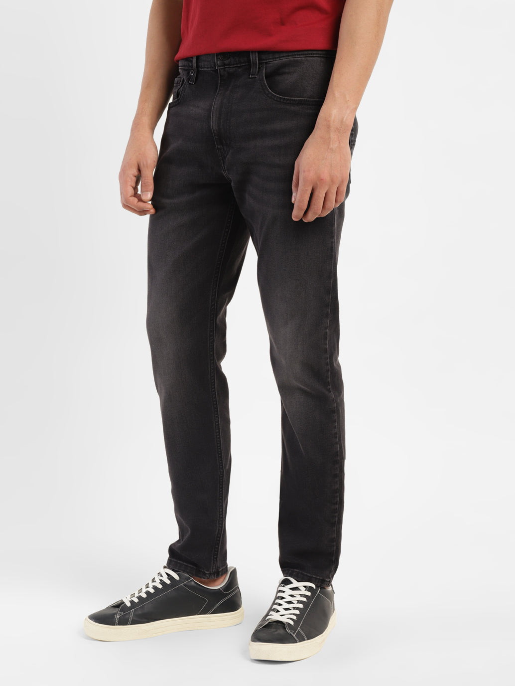 Men's 512 Black Slim Tapered Fit Mid Rise Jeans