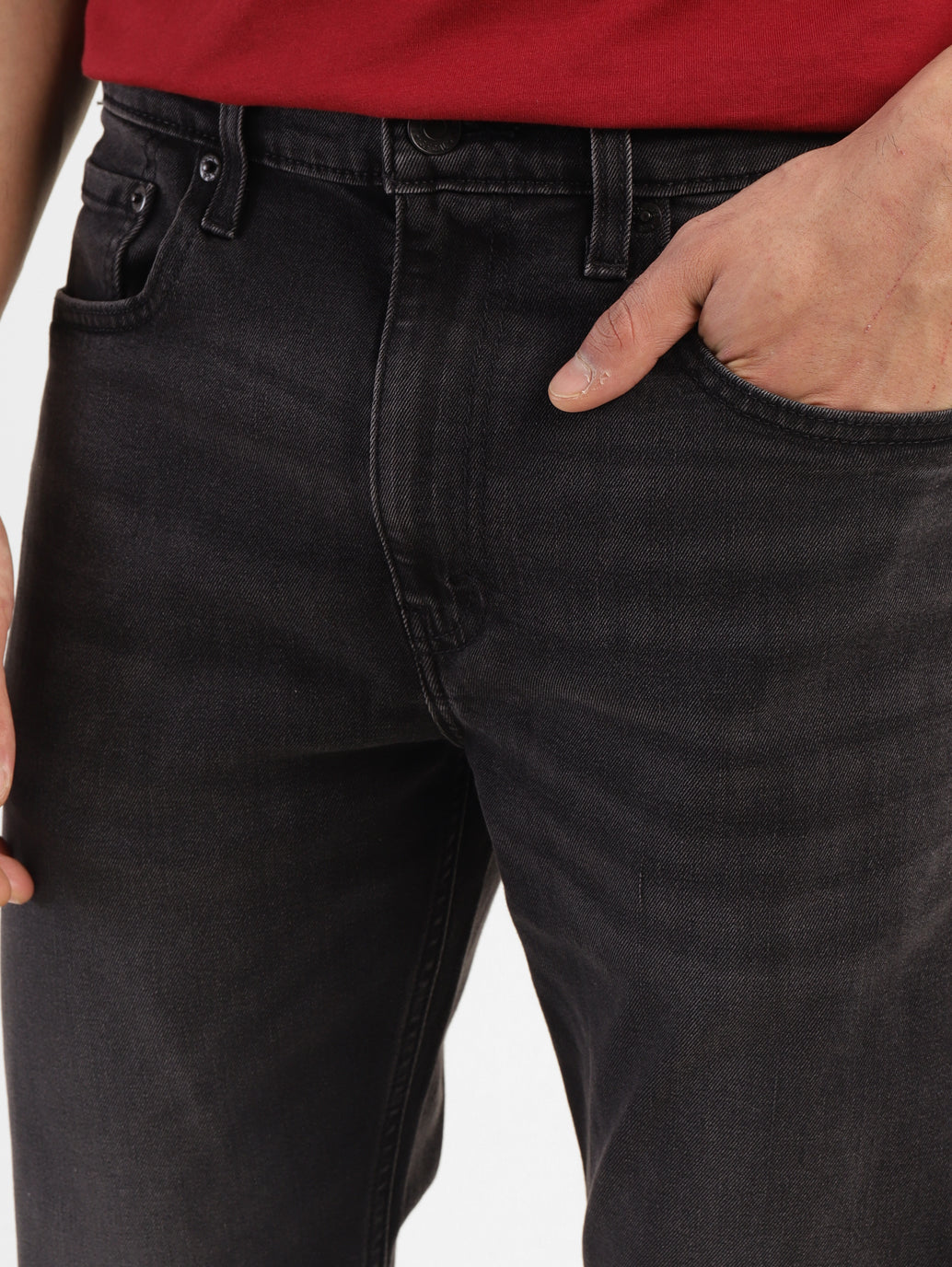 Men's 512 Black Slim Tapered Fit Mid Rise Jeans