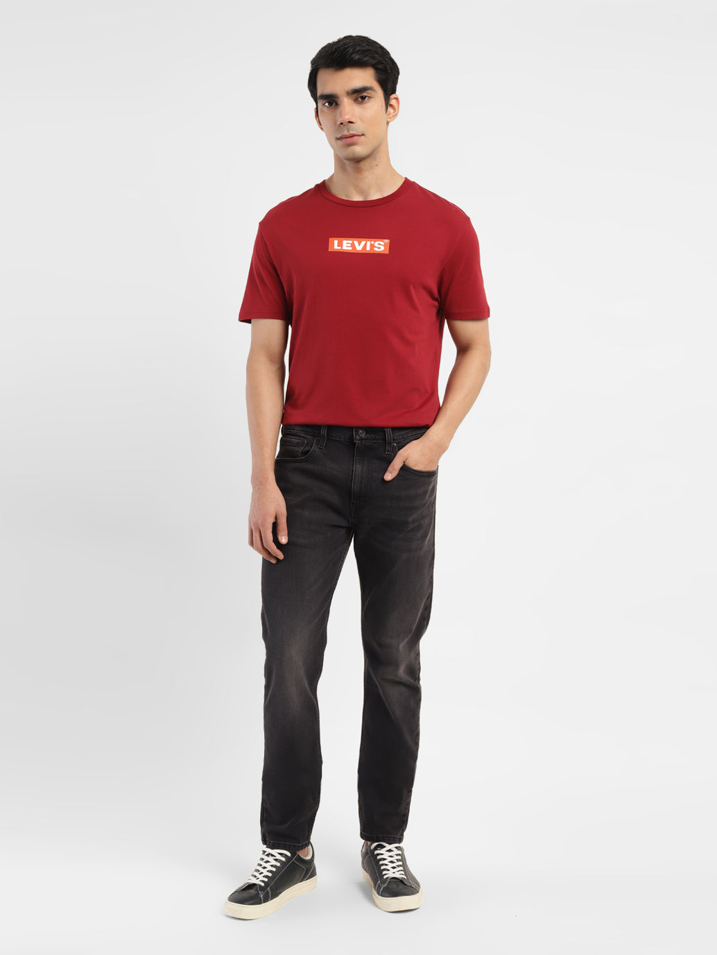 Men's 512 Black Slim Tapered Fit Mid Rise Jeans