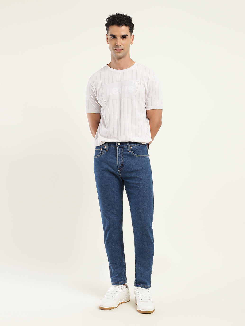 Men's 512 Blue Slim Tapered Fit Mid Rise Jeans