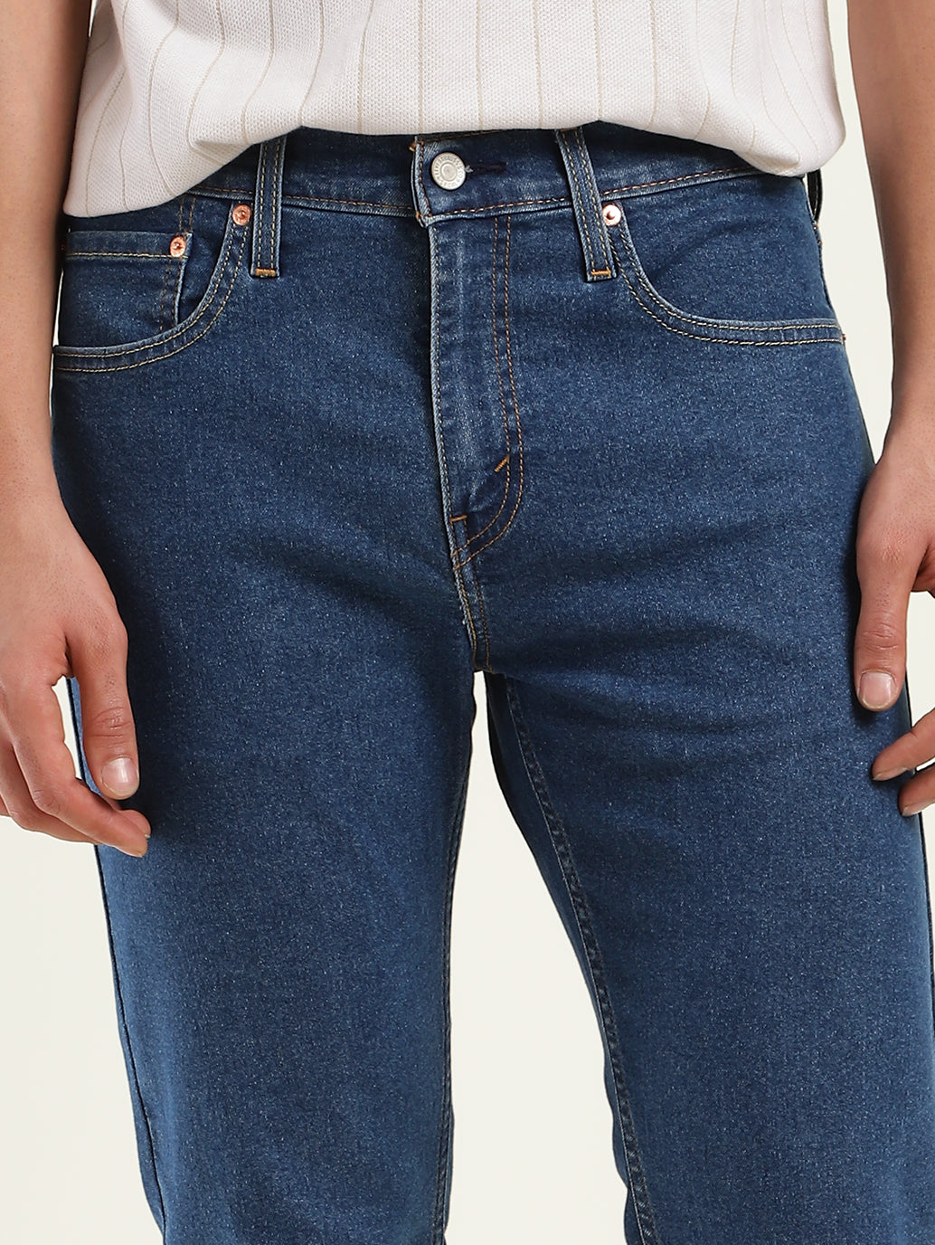 Men's 512 Blue Slim Tapered Fit Mid Rise Jeans