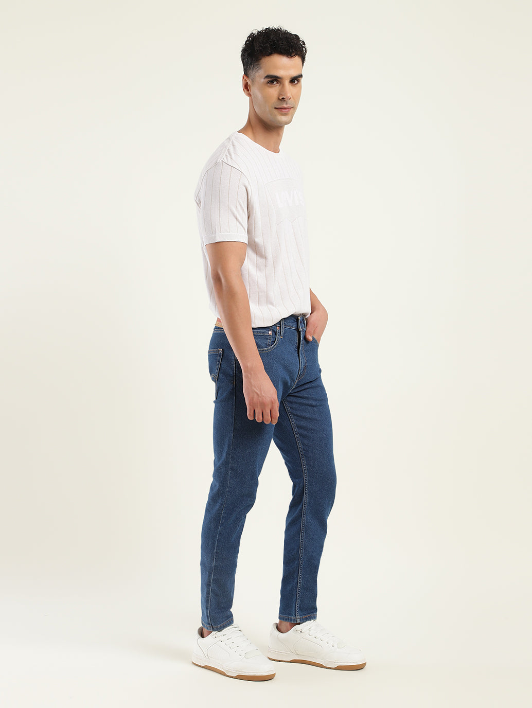 Men's 512 Blue Slim Tapered Fit Mid Rise Jeans