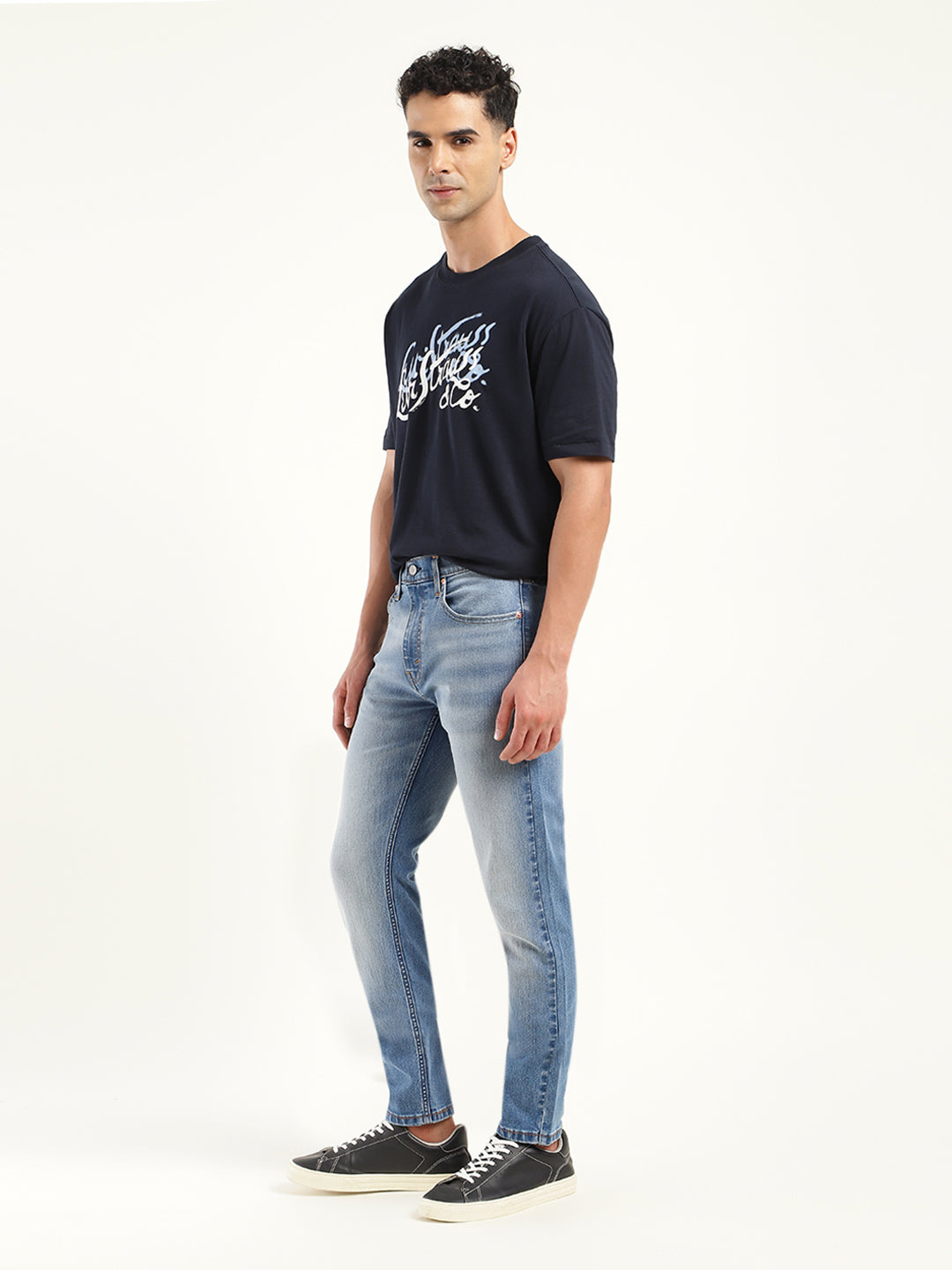 Men's 512 Blue Slim Tapered Fit Mid Rise Jeans