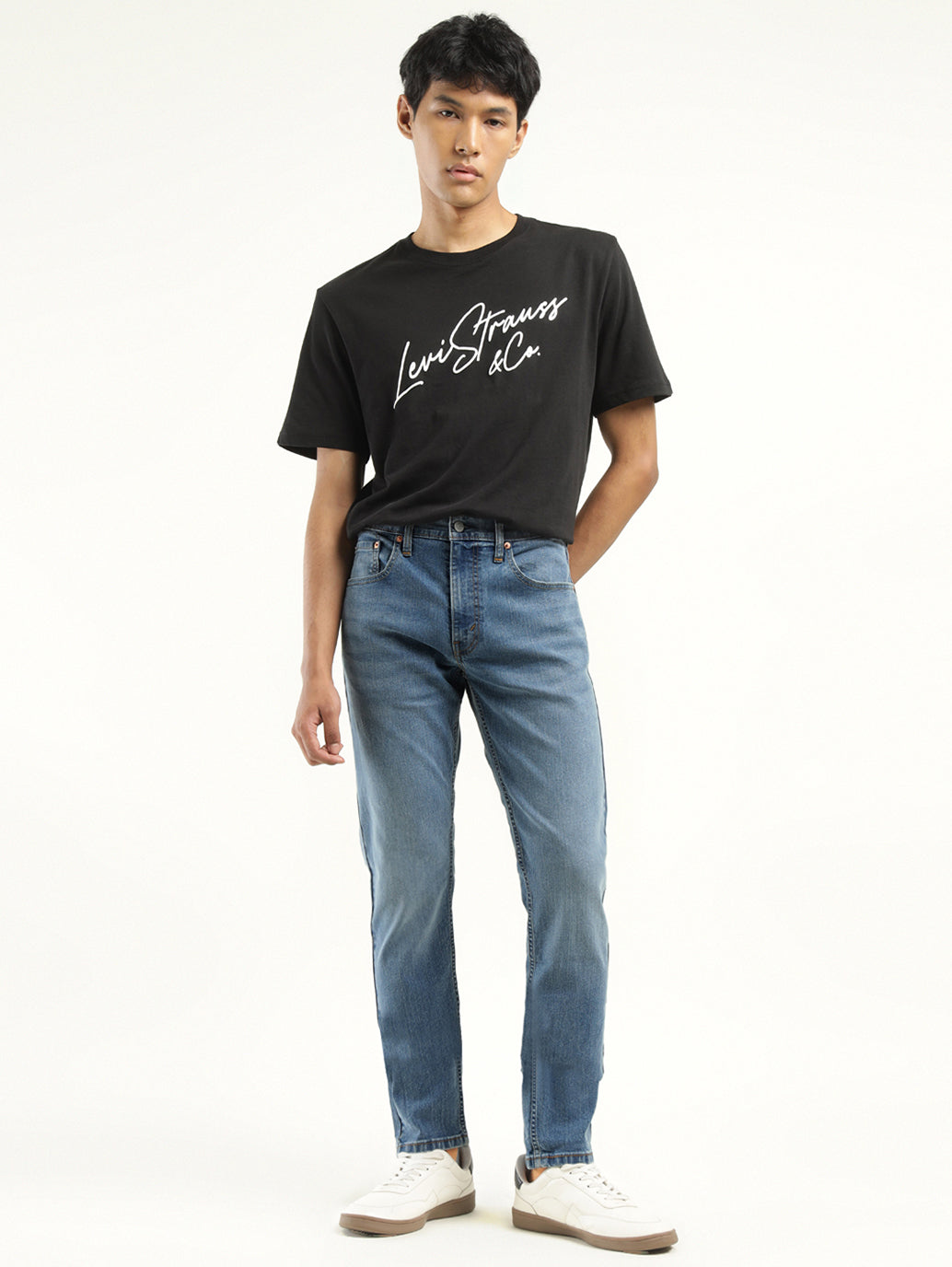 Men's 512 Indigo Slim Tapered Fit Mid Rise Jeans