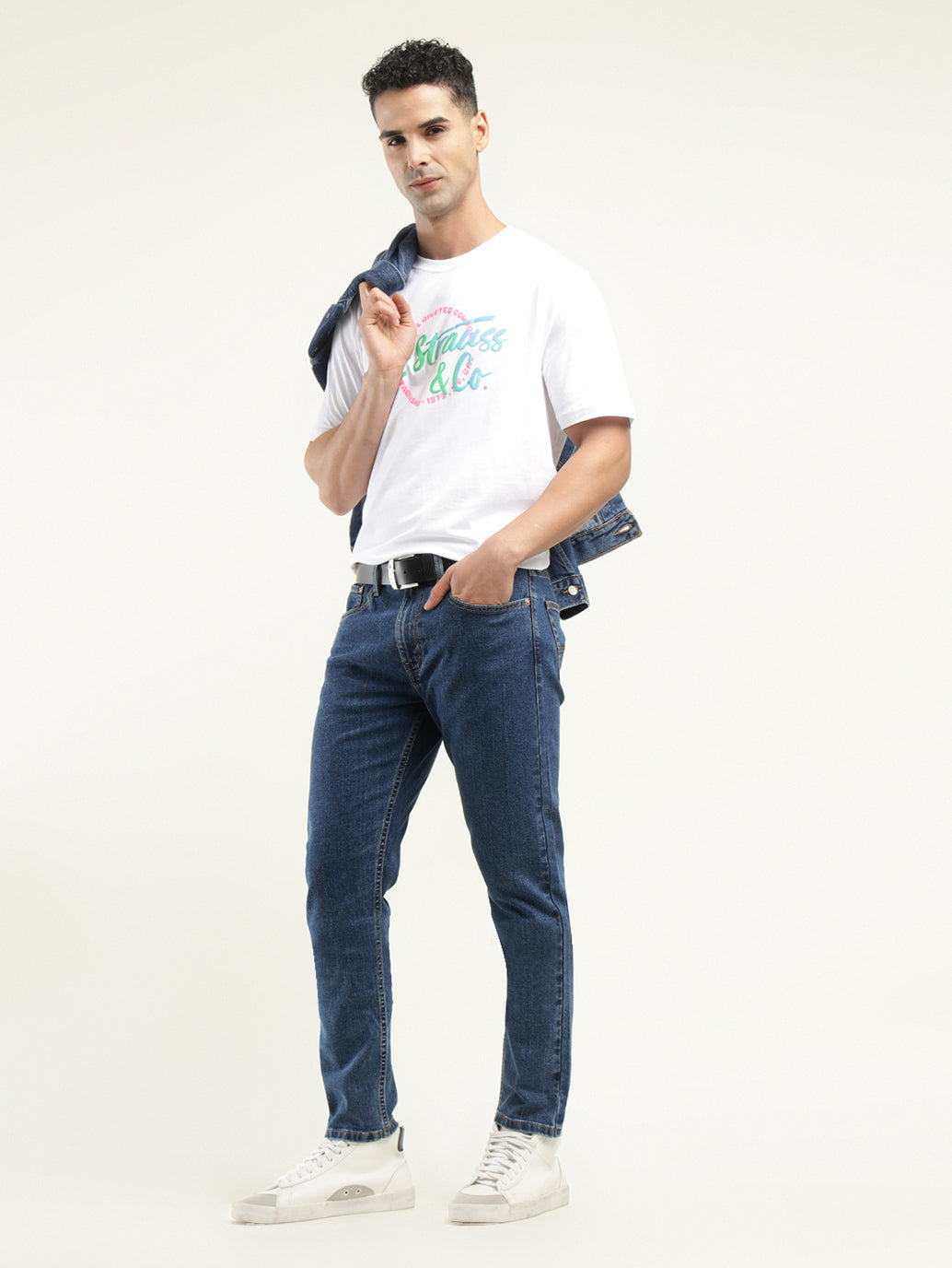 Men's 512 Indigo Slim Tapered Fit Mid Rise Jeans