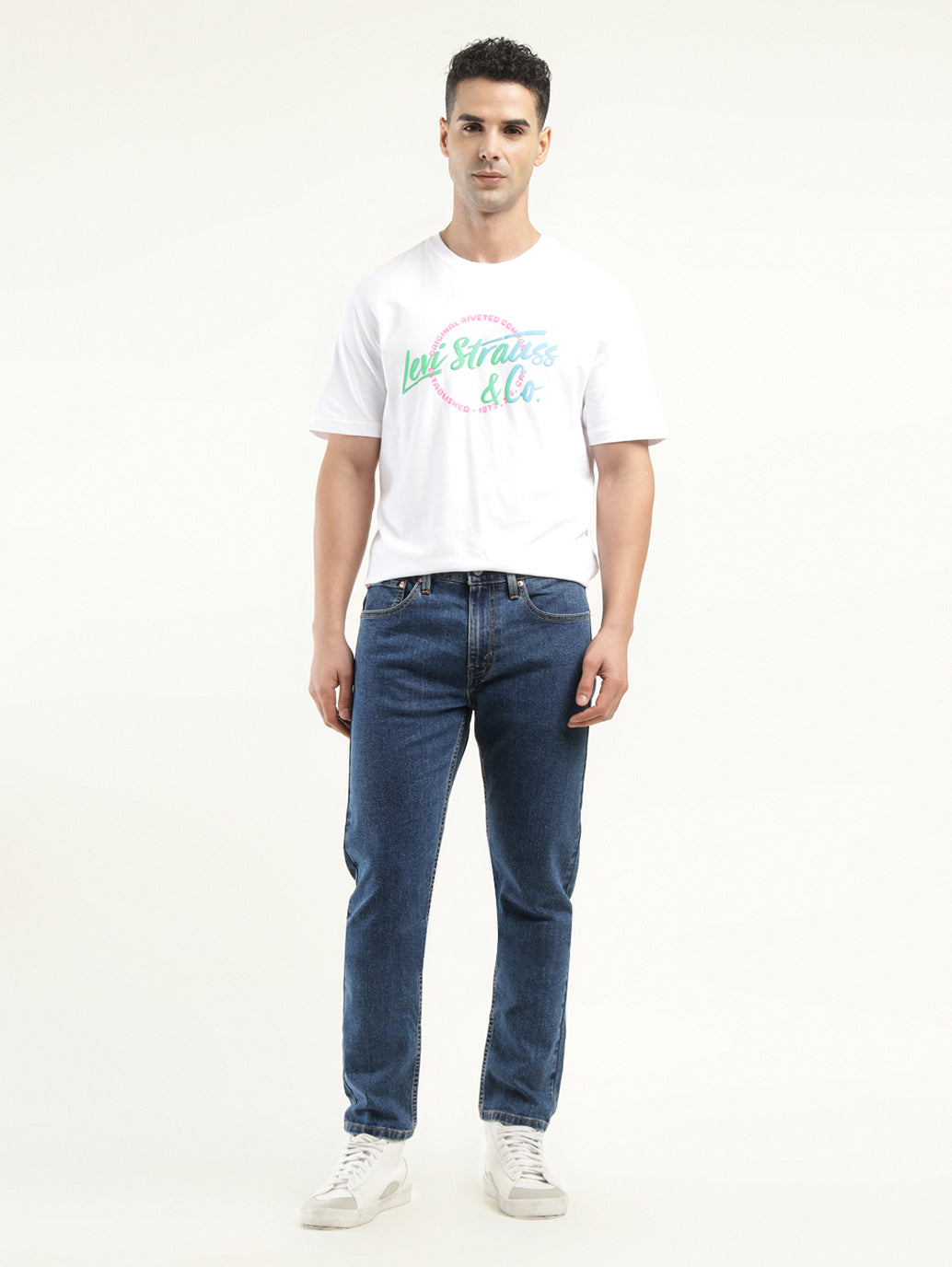Men's 512 Indigo Slim Tapered Fit Mid Rise Jeans