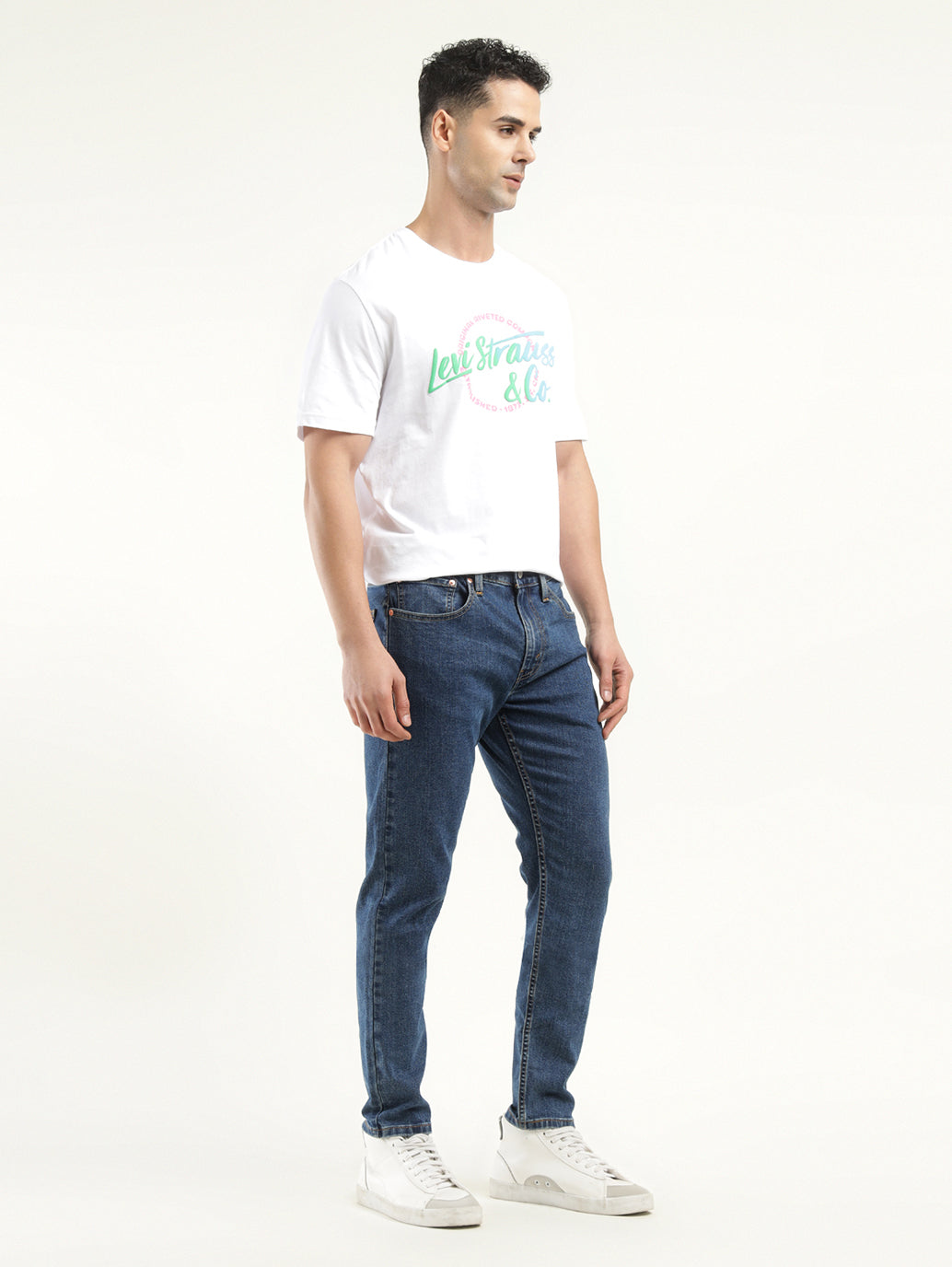 Men's 512 Indigo Slim Tapered Fit Mid Rise Jeans