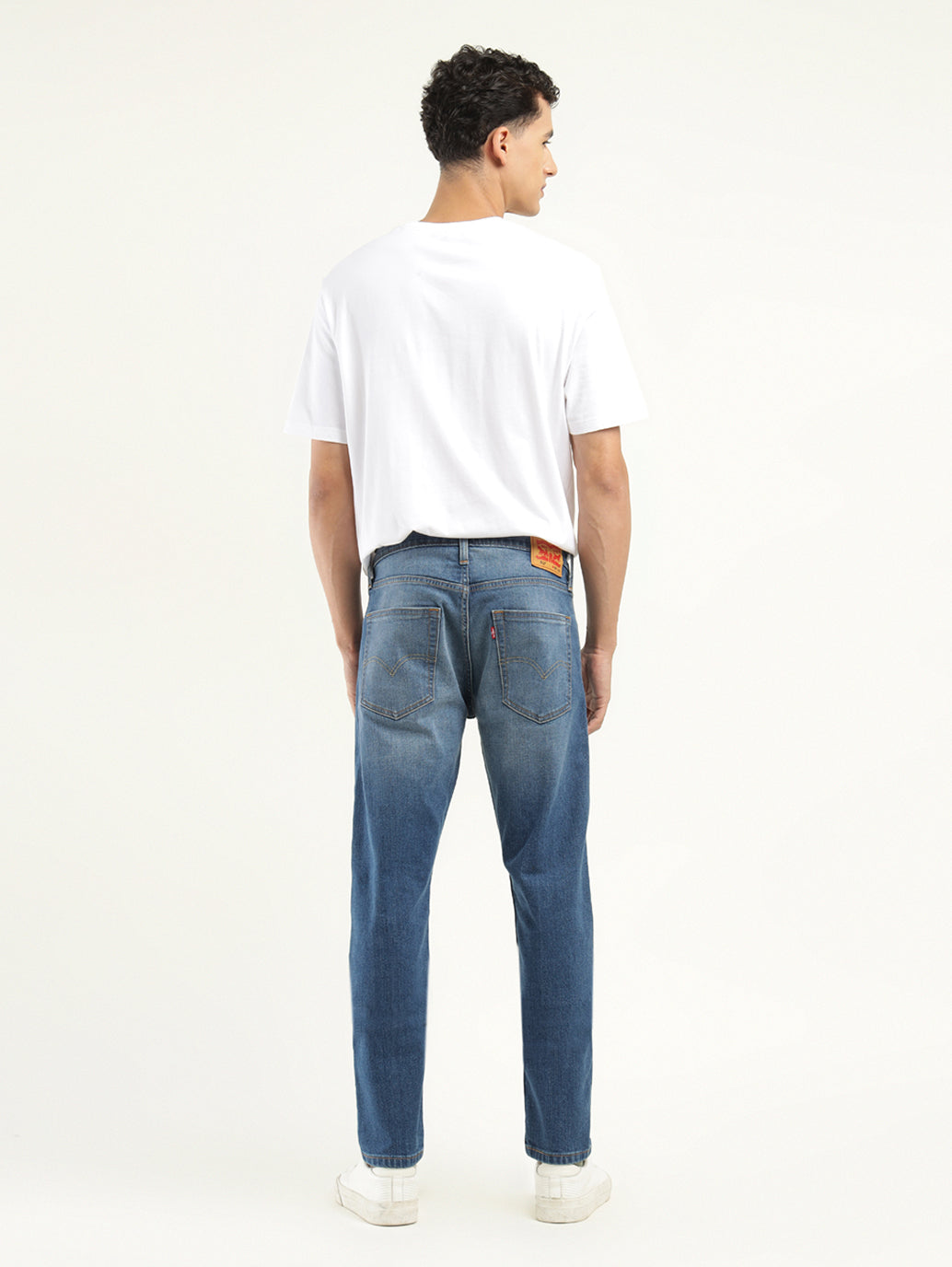 Men's 512 Dark Blue Slim Tapered Fit Mid Rise Jeans