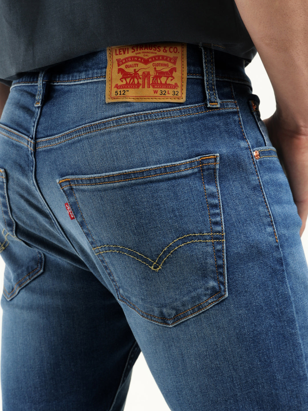 Men's 512 Indigo Slim Tapered Fit Mid Rise Jeans