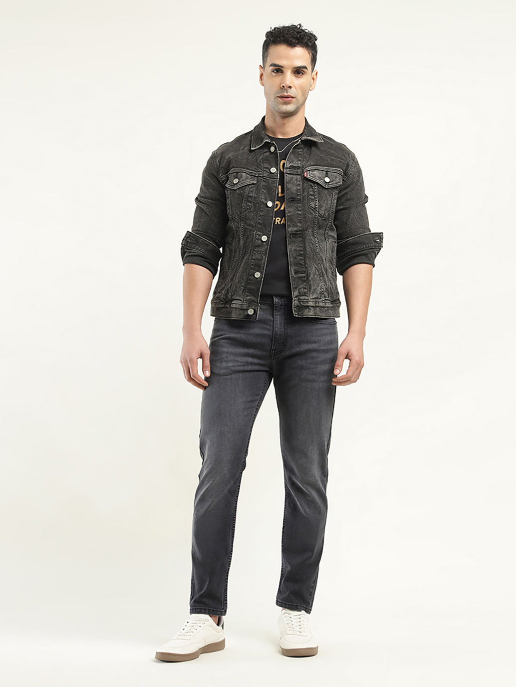 Men's 512 Black Slim Tapered Fit Mid Rise Jeans