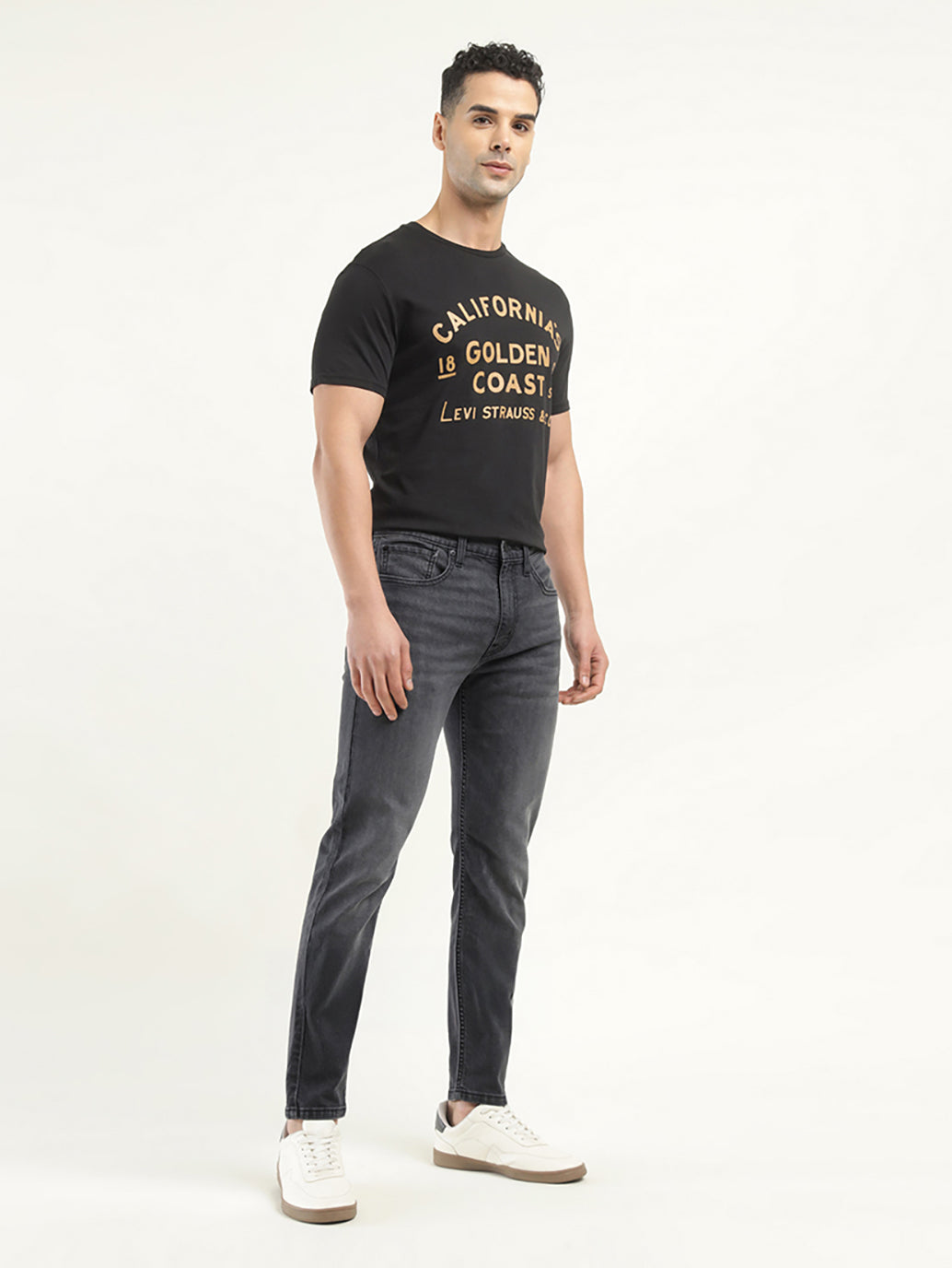 Men's 512 Black Slim Tapered Fit Mid Rise Jeans