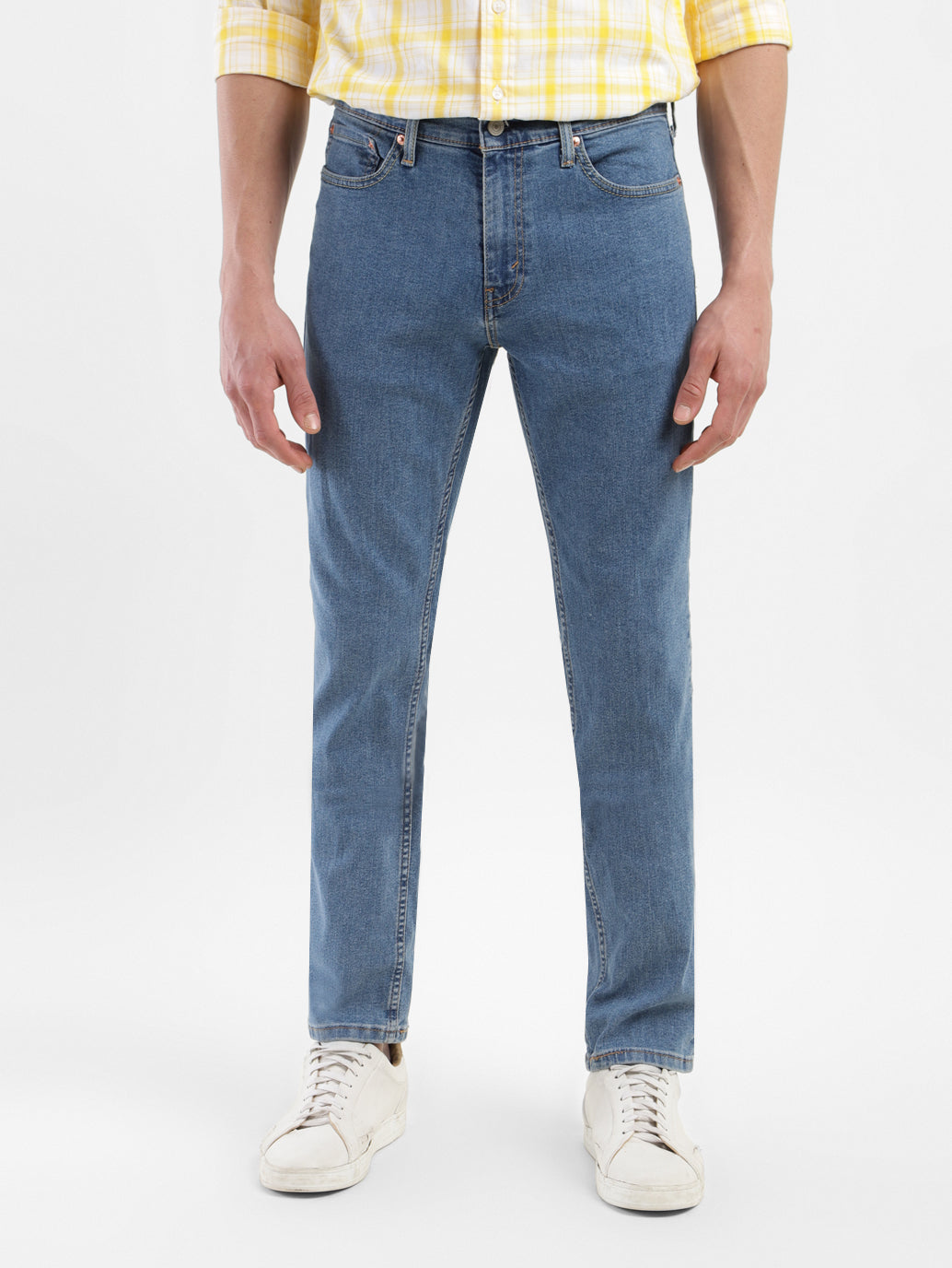 Men's 511 Dark Blue Slim Fit Mid Rise Jeans