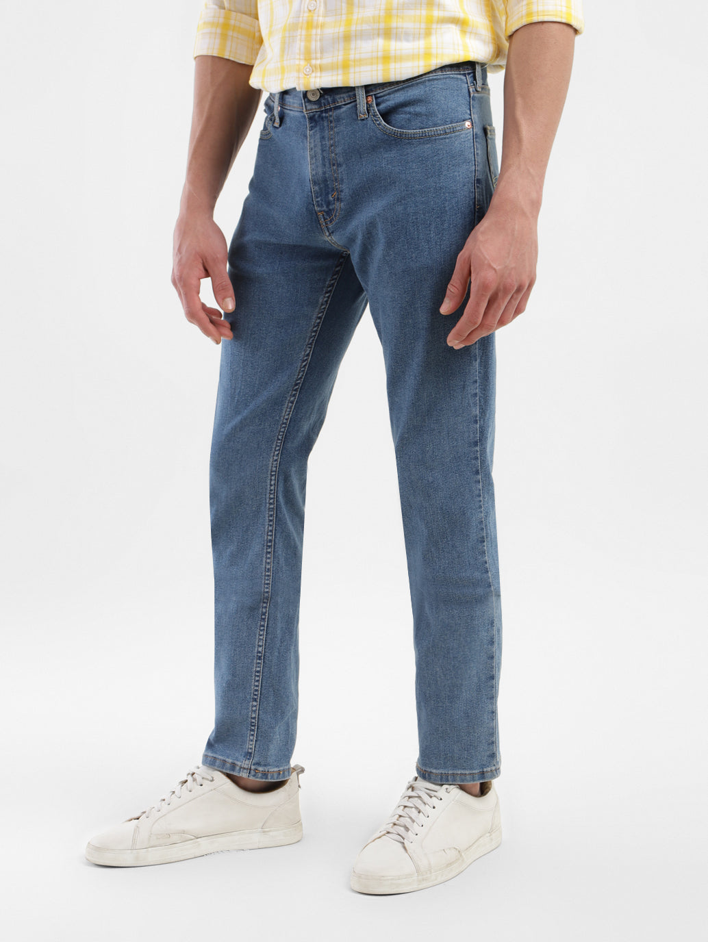 Men's 511 Dark Blue Slim Fit Mid Rise Jeans