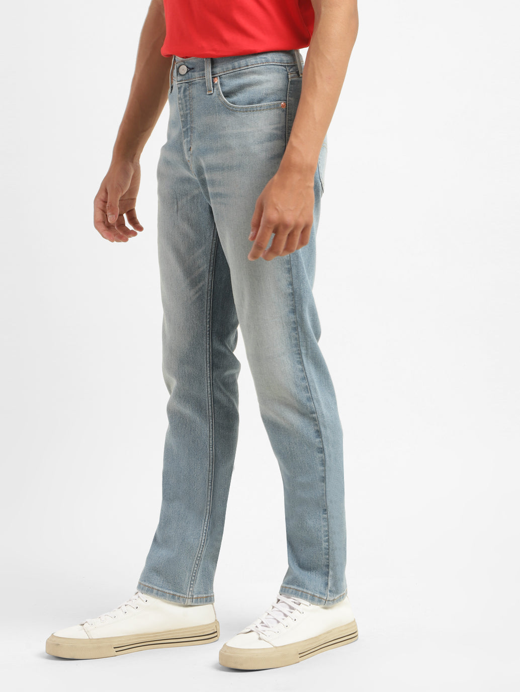 Men's 511 Light Blue Slim Fit Mid Rise Jeans