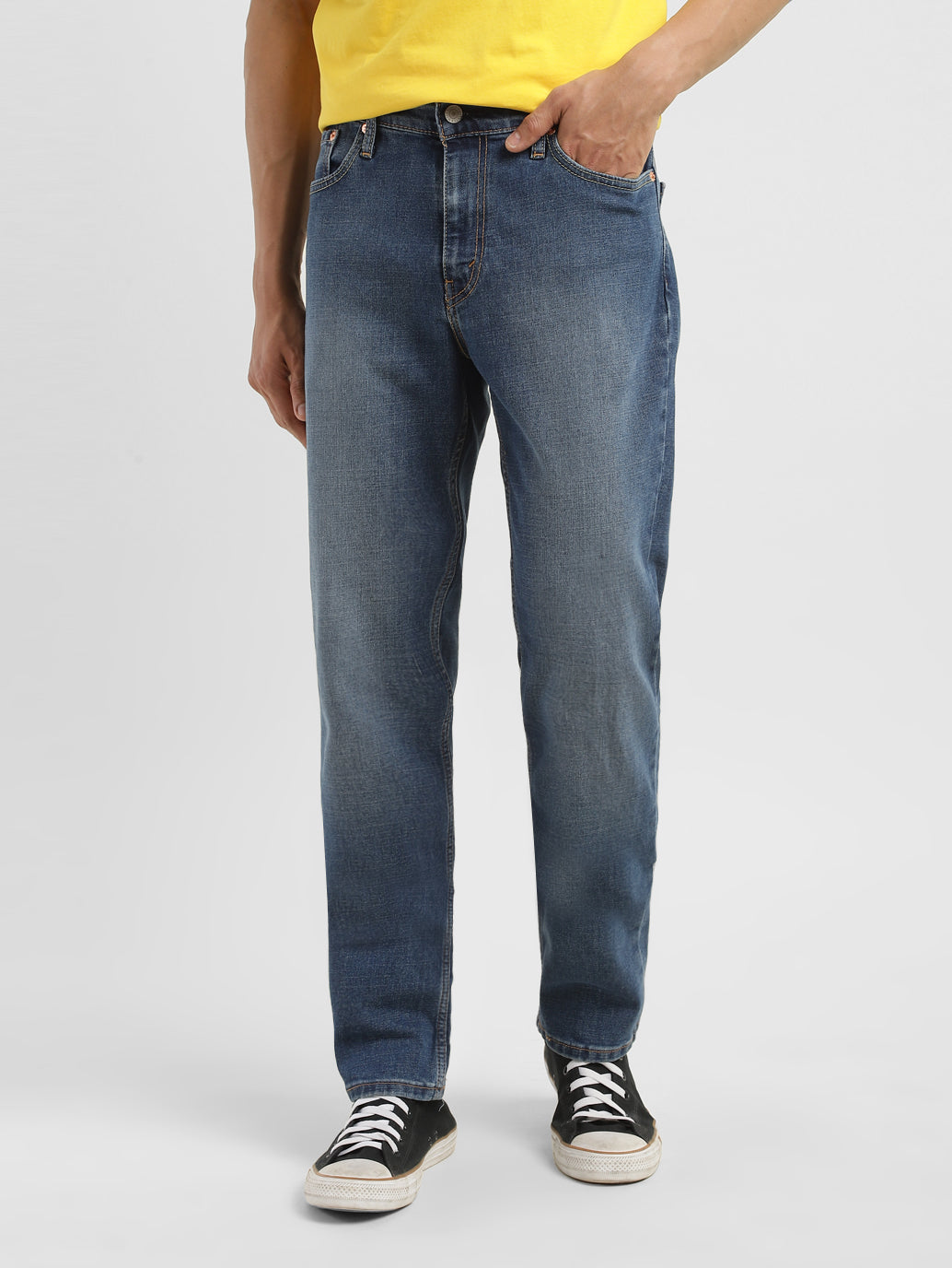 Men's 511 Blue Slim Fit Mid Rise Jeans