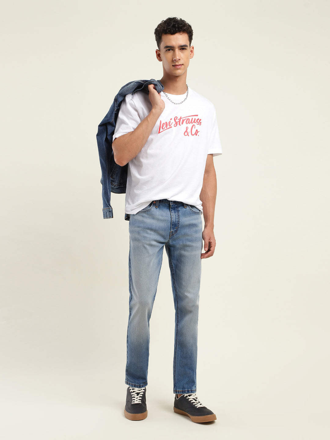 Men's 511 Blue Slim Fit Mid Rise Jeans