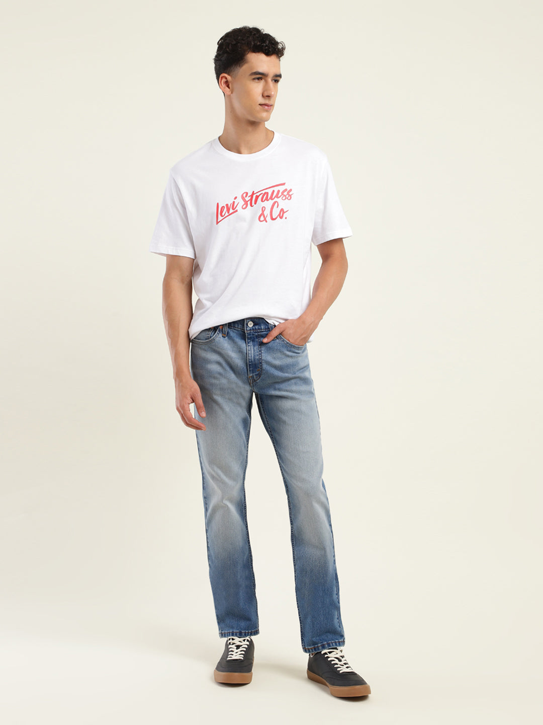 Men's 511 Blue Slim Fit Mid Rise Jeans