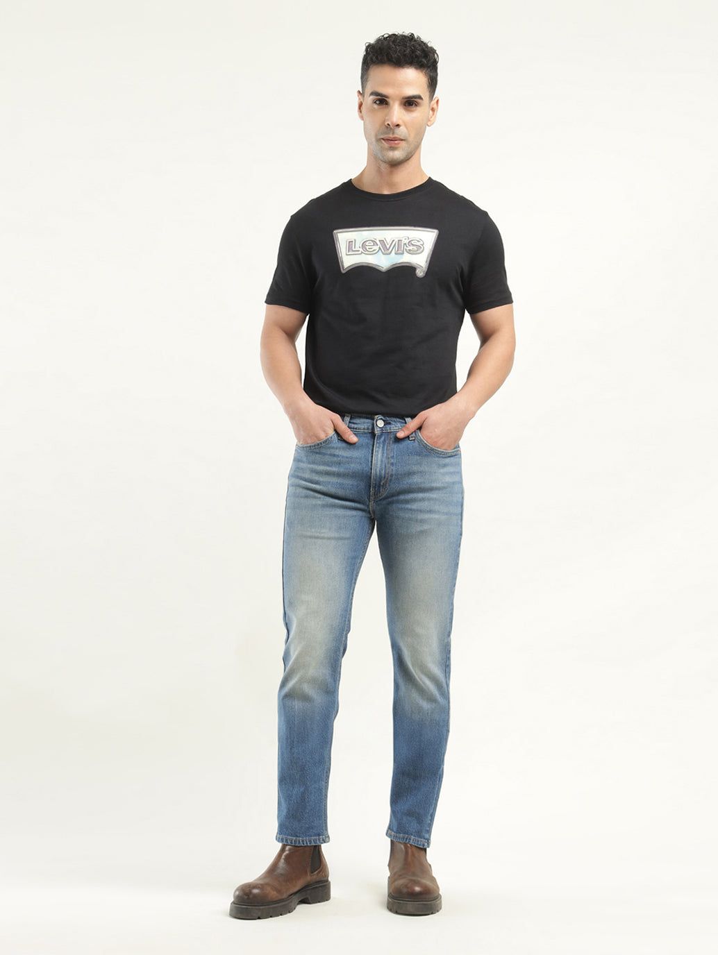 Men's 511 Indigo Slim Fit Mid Rise Jeans