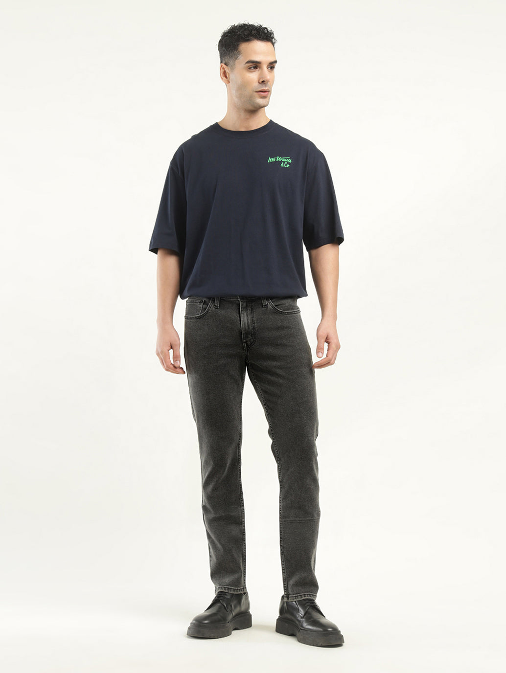 Men's 511 Black Slim Fit Mid Rise Jeans