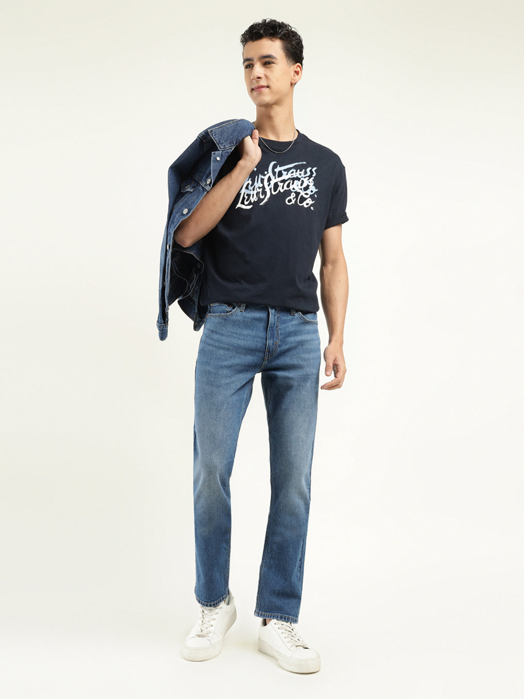 Men's 511 Indigo Slim Fit Mid Rise Jeans