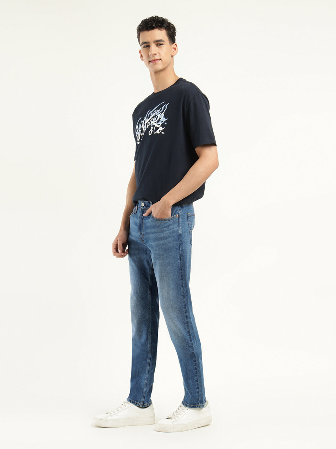 Men's 511 Indigo Slim Fit Mid Rise Jeans