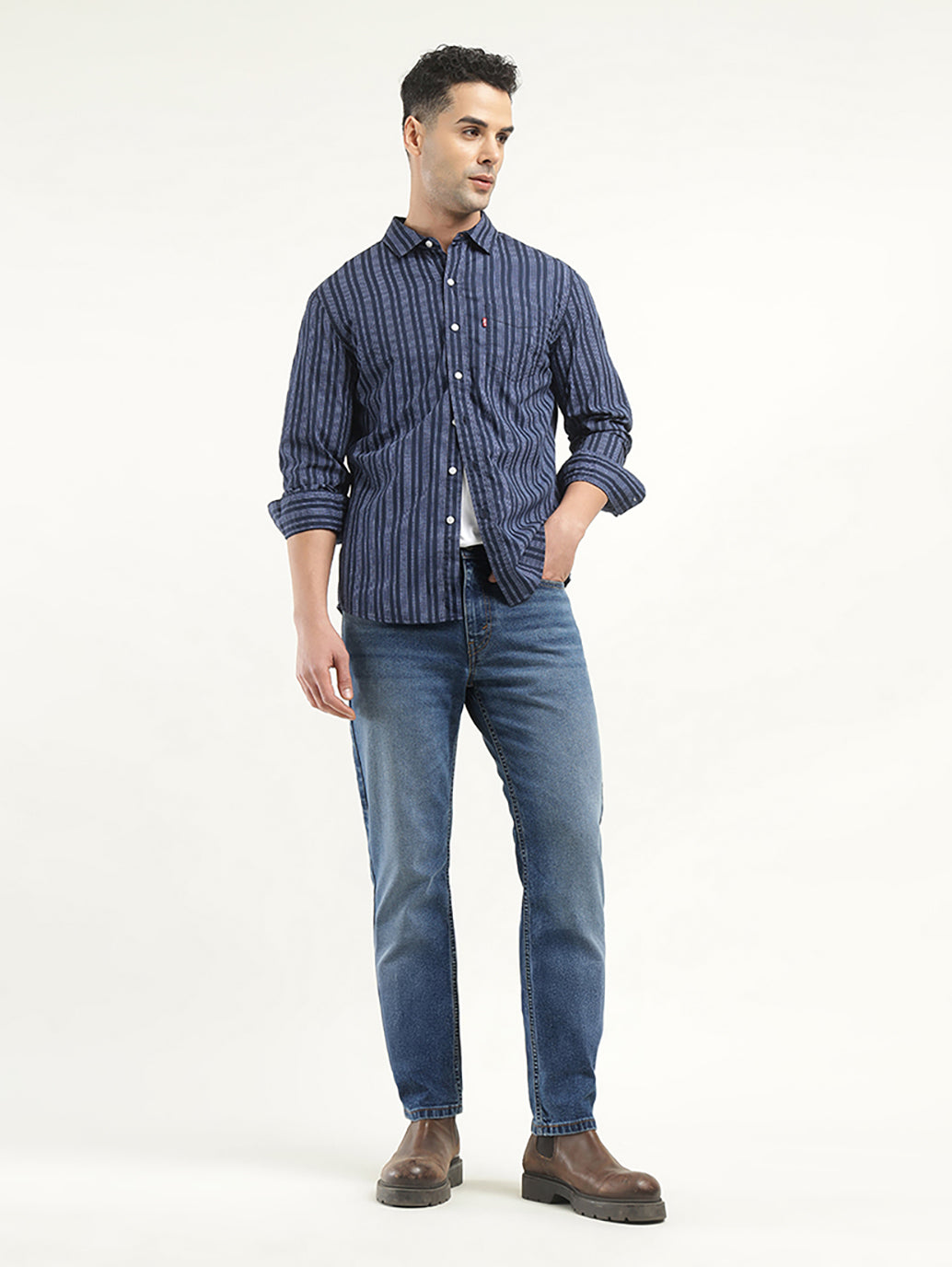 Men's 511 Indigo Slim Fit Mid Rise Jeans
