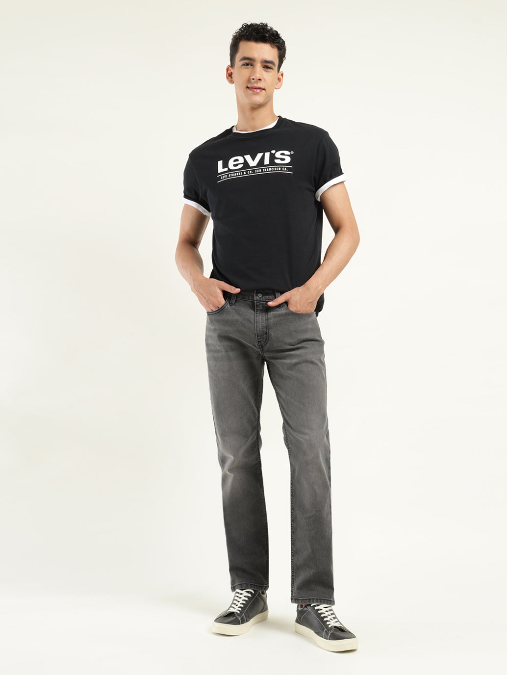 Men's 511 Grey Slim Fit Mid Rise Jeans
