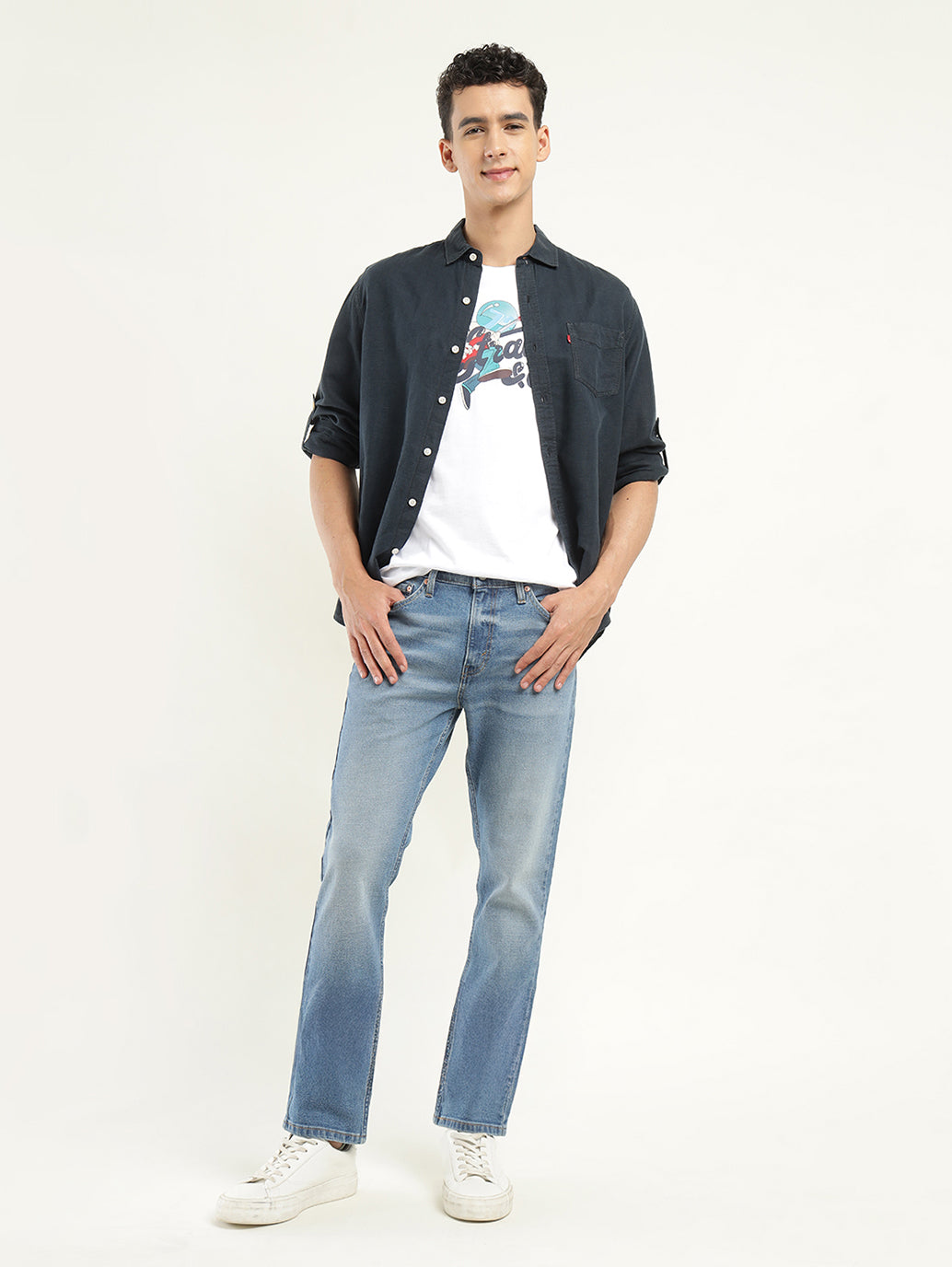 Men's 511 Indigo Slim Fit Mid Rise Jeans