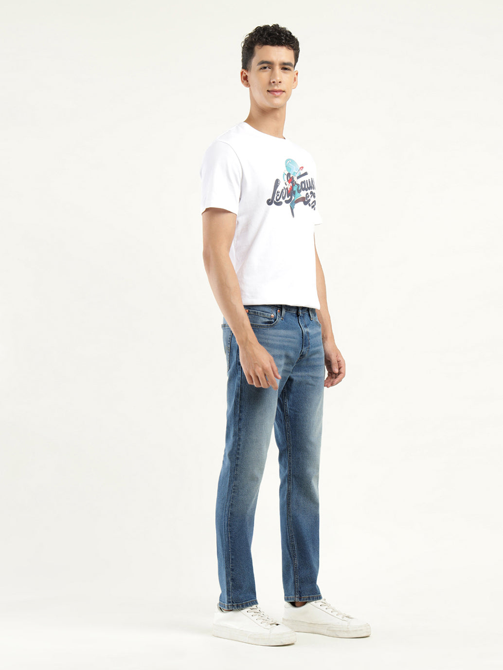 Men's 511 Indigo Slim Fit Mid Rise Jeans