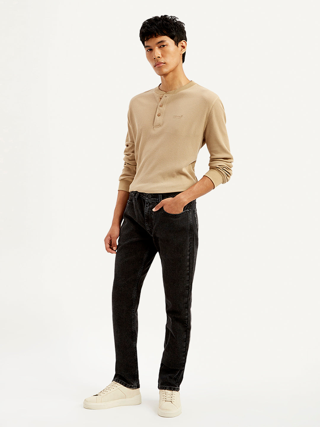 Men's 511 Black Slim Fit Mid Rise Jeans