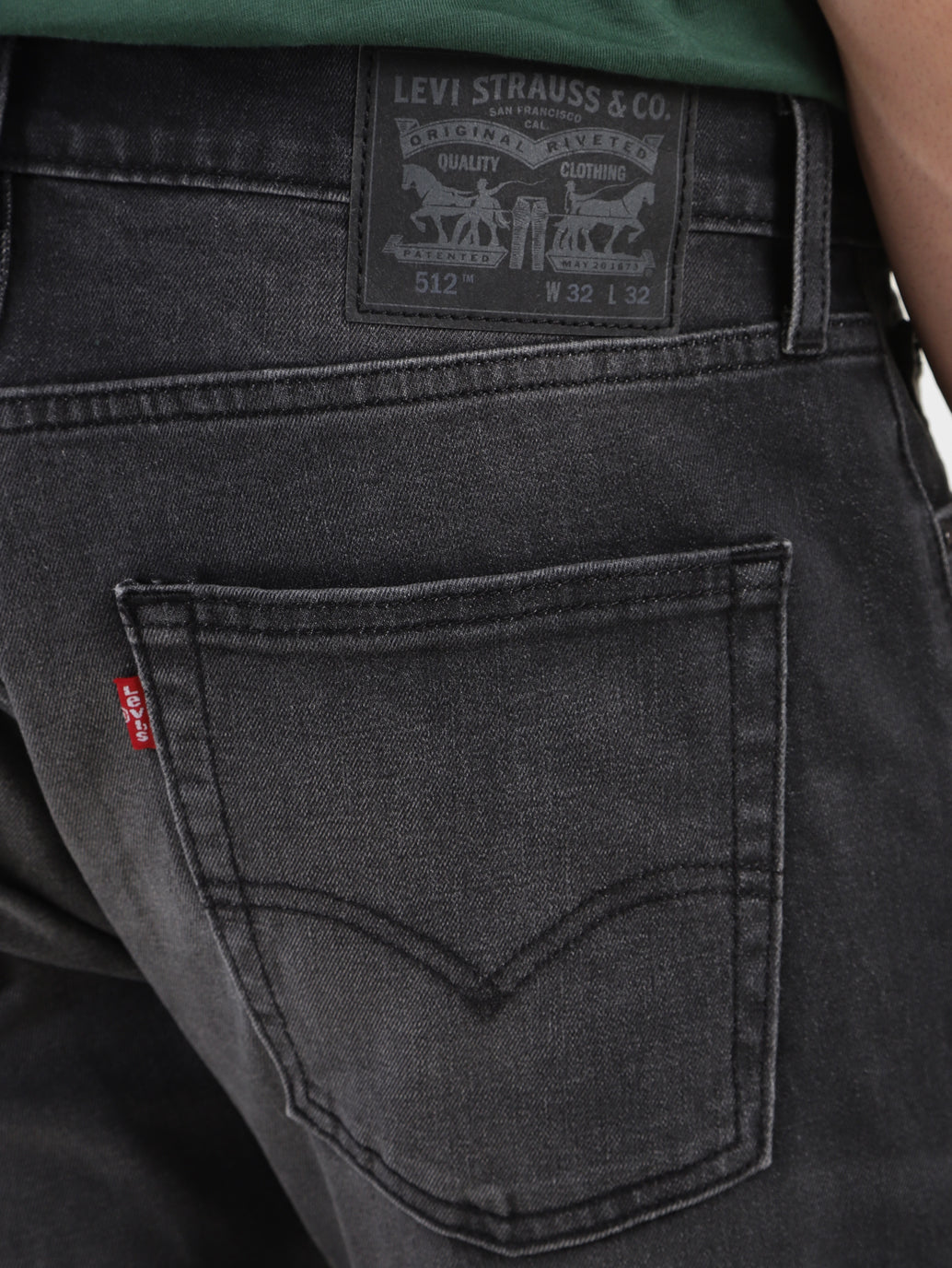 Men's 512 Grey Slim Tapered Fit Mid Rise Jeans