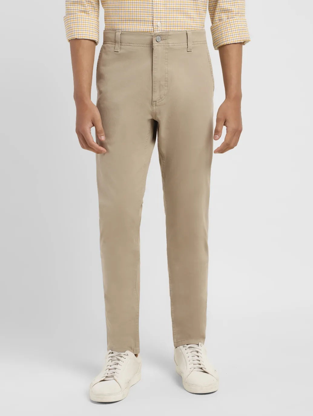 Men's 512 Beige Slim Tapered Fit Chinos