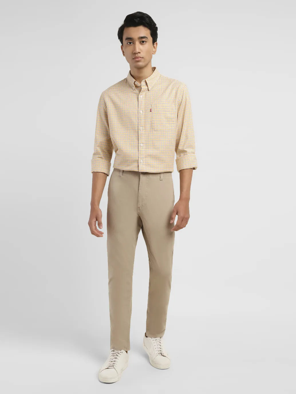 Men's 512 Beige Slim Tapered Fit Chinos