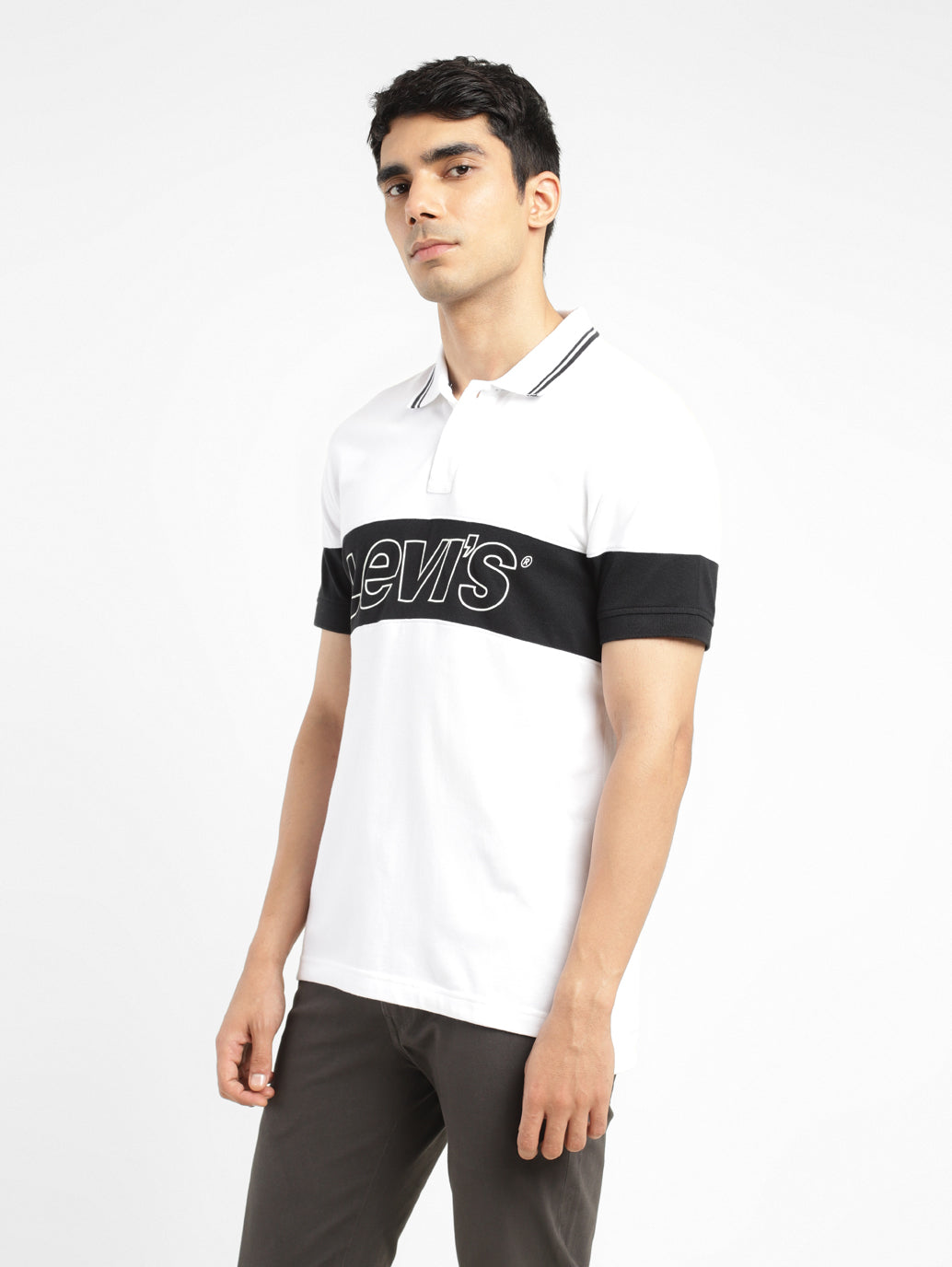 Men's Colorblock Polo T-shirt