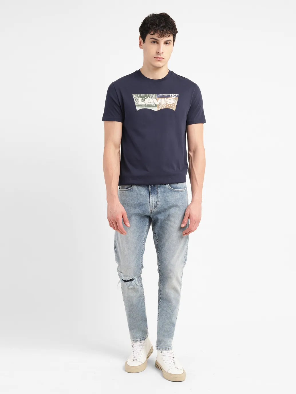 Men's 512 Mid Indigo Slim Tapered Fit Mid Rise Jeans