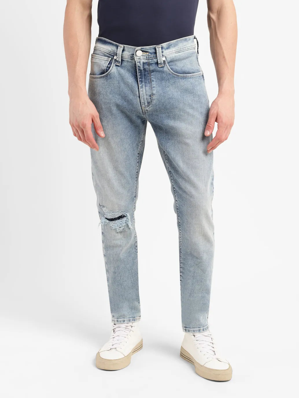 Men's 512 Mid Indigo Slim Tapered Fit Mid Rise Jeans