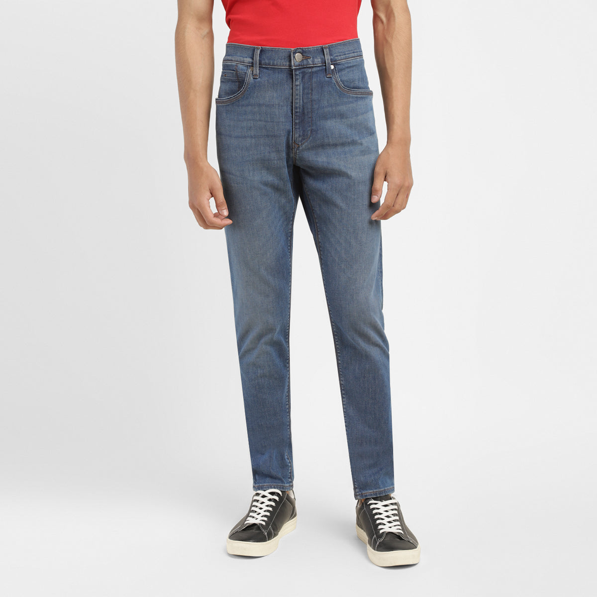 Men's 512 Mid Indigo Slim Tapered Fit Mid Rise Jeans