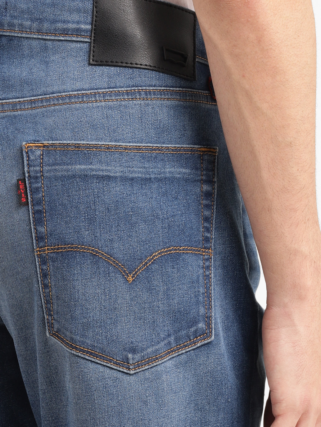 Men's 512 Mid Indigo Slim Tapered Fit Mid Rise Jeans