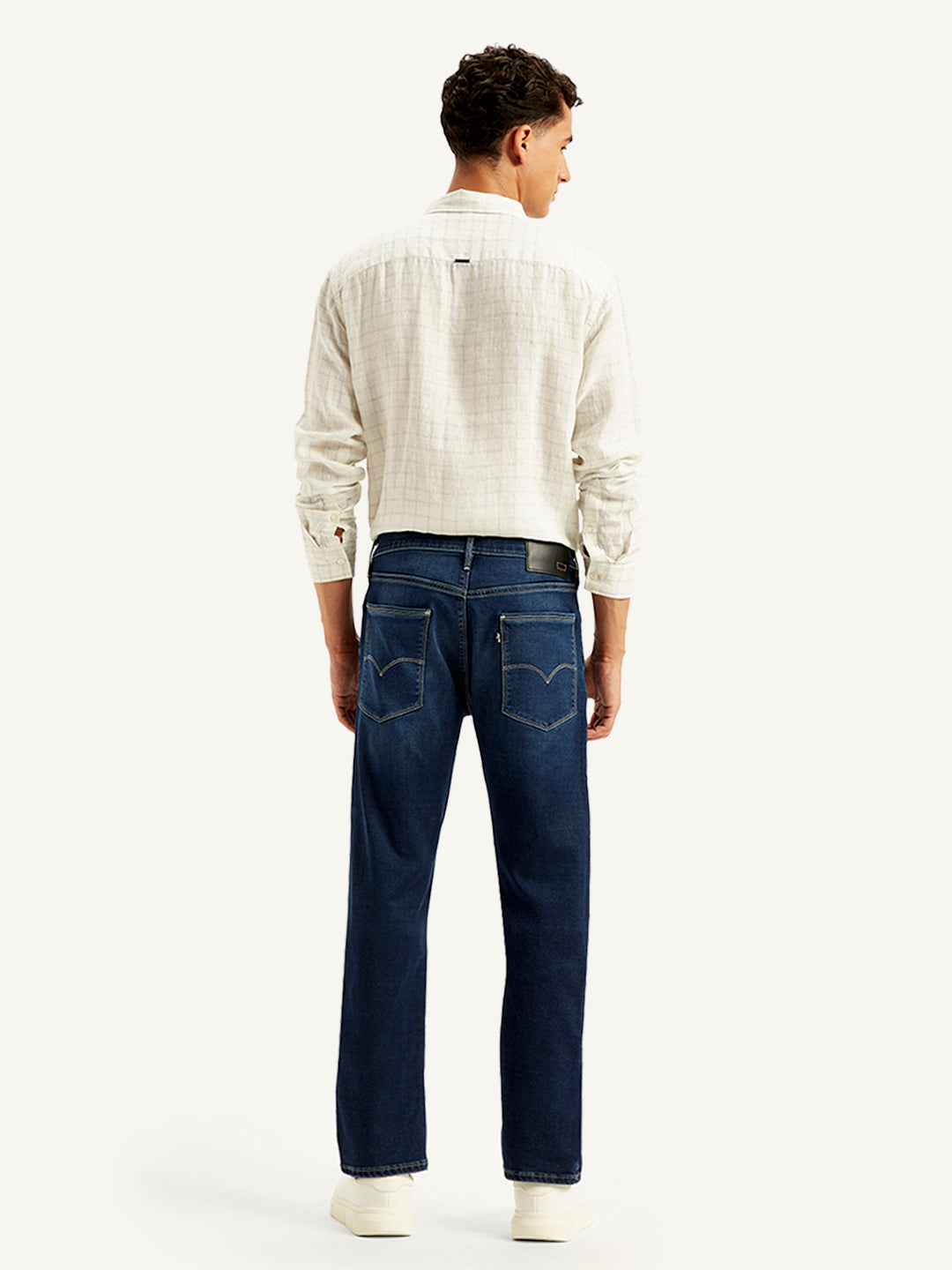 Men's 513 Navy Blue Slim Fit Mid Rise Jeans