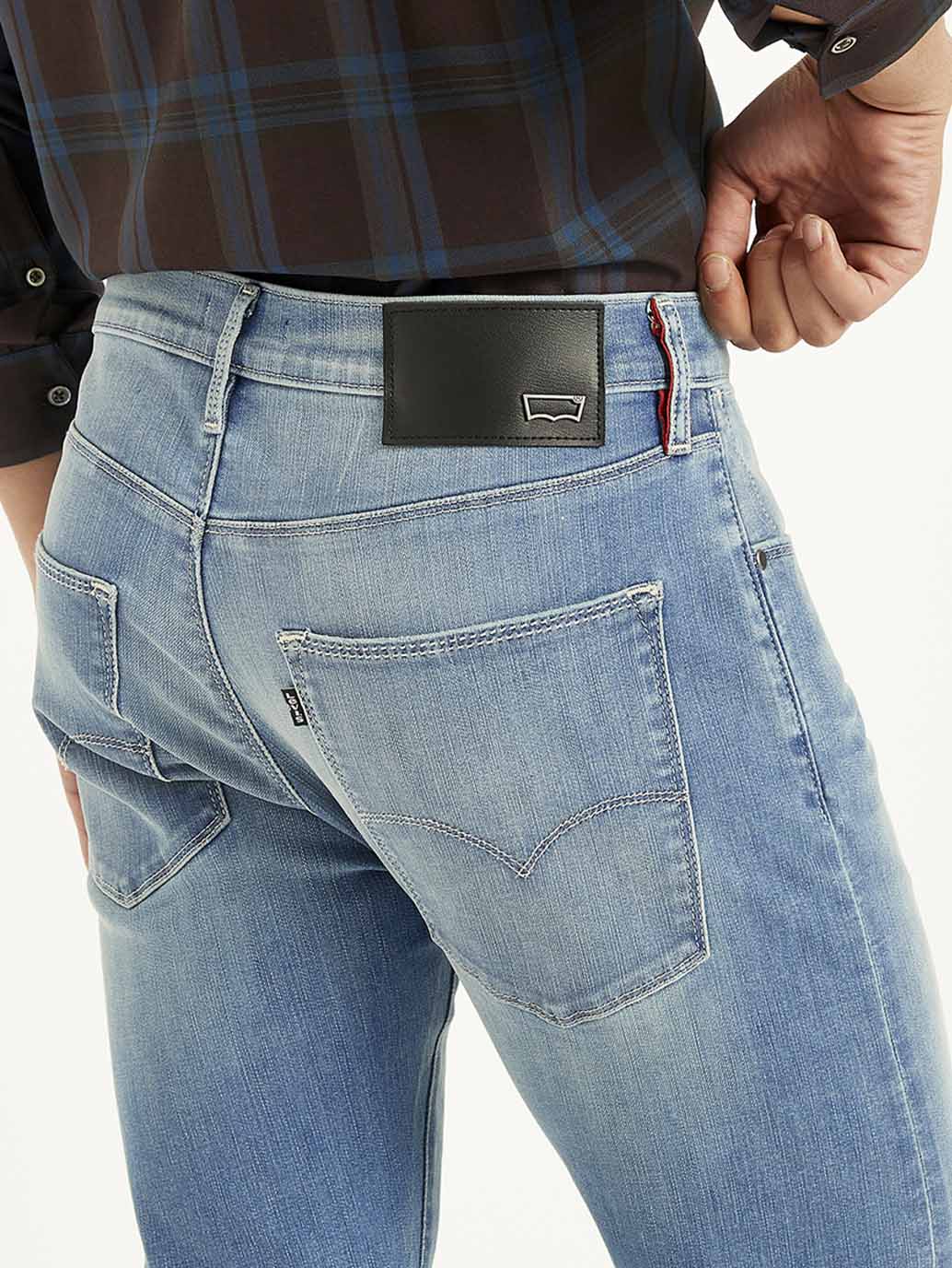 Men's 512 Blue Slim Tapered Fit Mid Rise Jeans